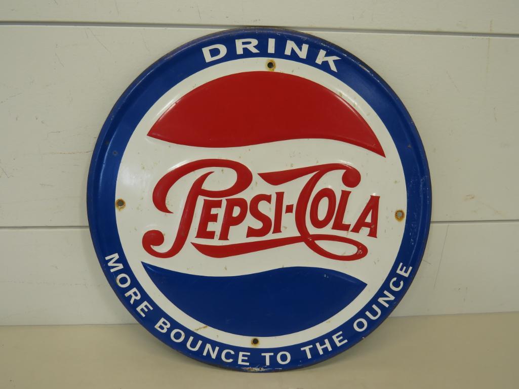 SST Pepsi Embossed Button Sign (1 of 5)