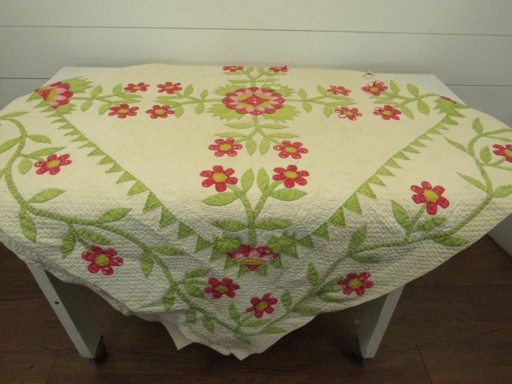 Early Handstitched Applique Quilt (1 of 12)