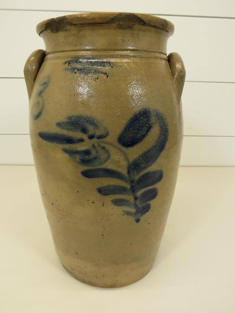 I. M. Mead Mogodore, Ohio Three Gallon Cobalt Stoneware (1 of 20)