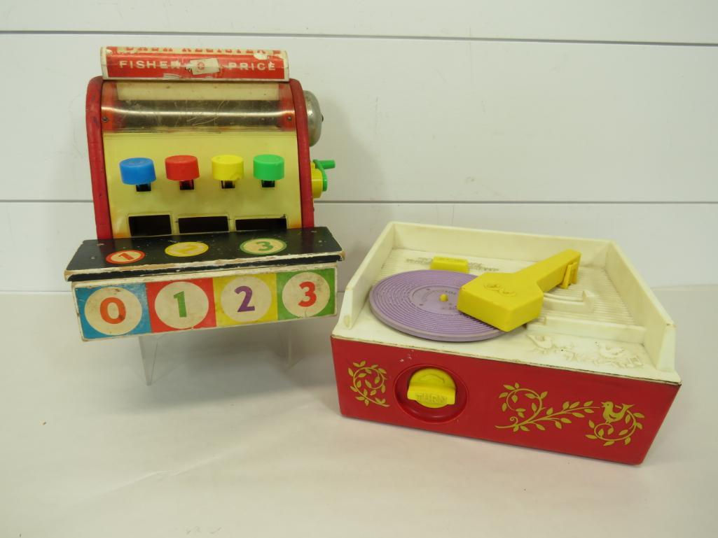 Vintage Fisher Price Cash Register & Record Player (1 of 13)