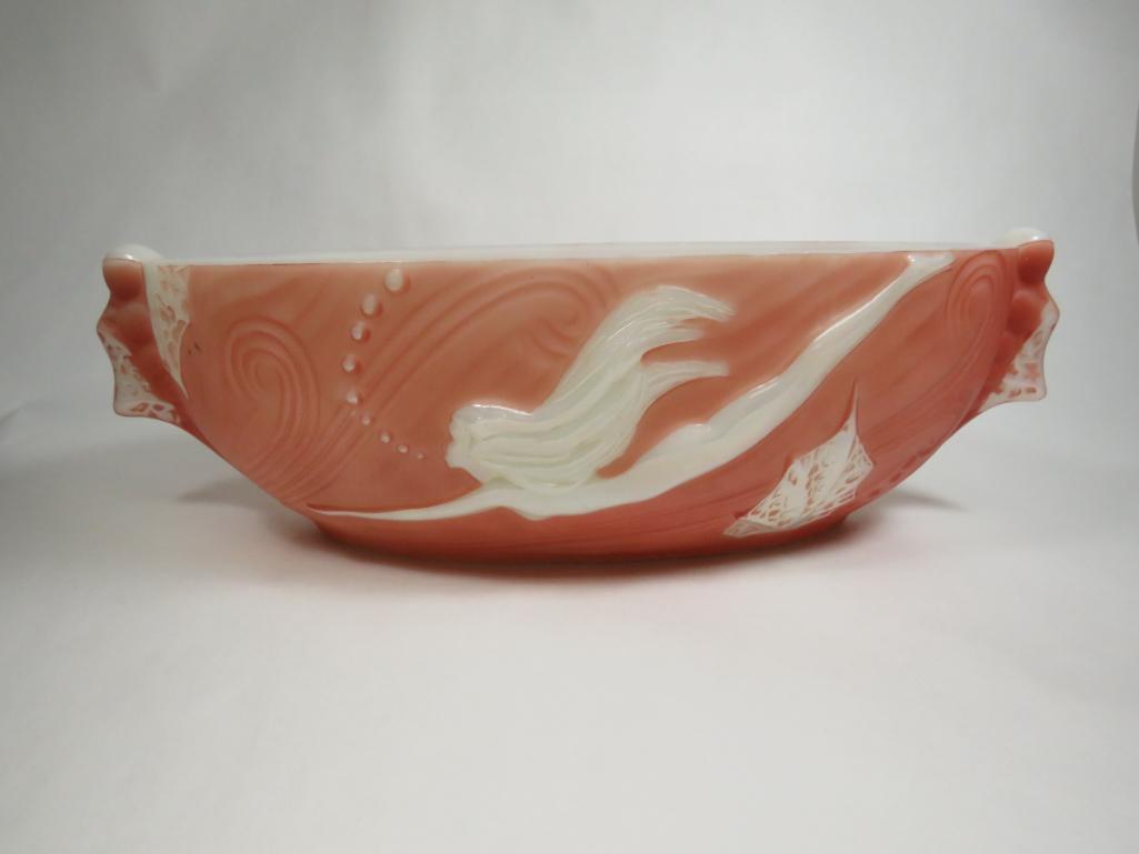 Rare Phoenix Art Glass "Diving Girl" Bowl, c. 1937 (1 of 7)