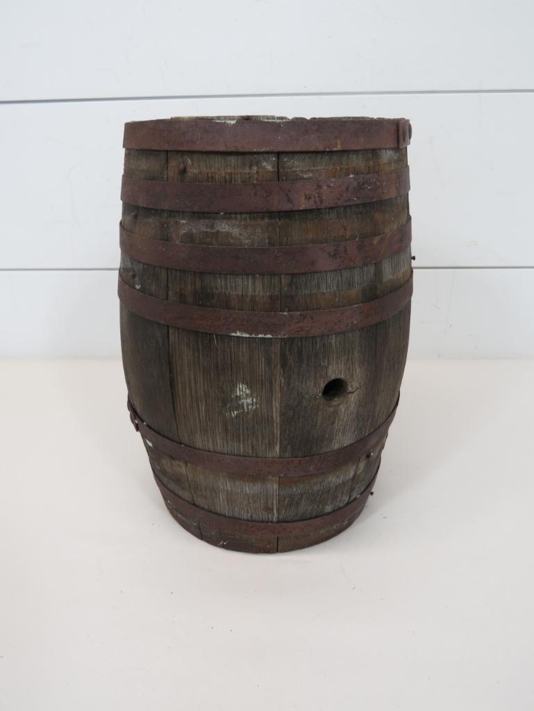 Primitive Small Wooden Barrel (1 of 8)