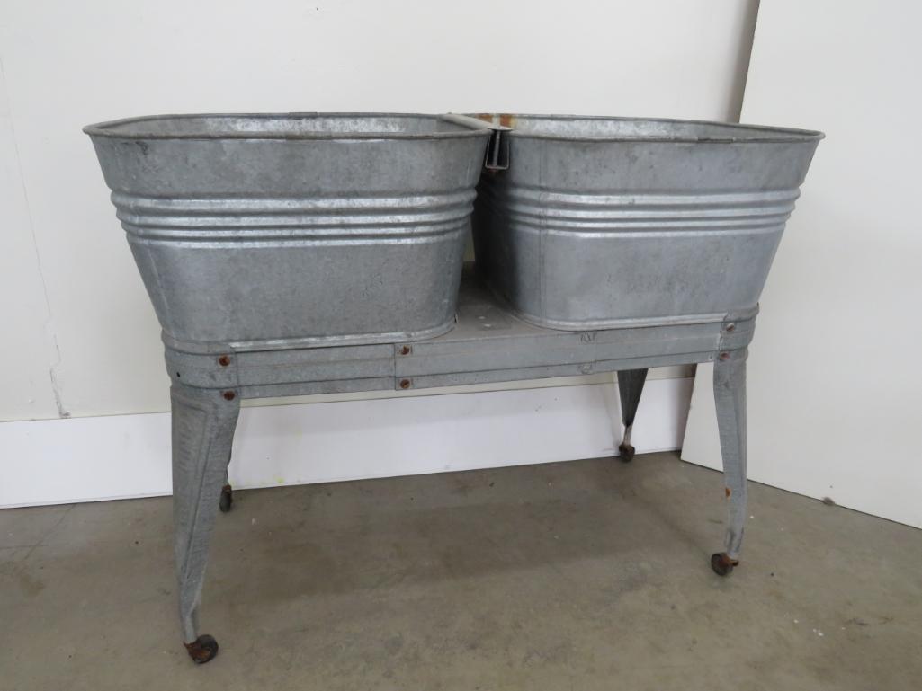 Reeves Galvanized Double Wash Tub (1 of 16)