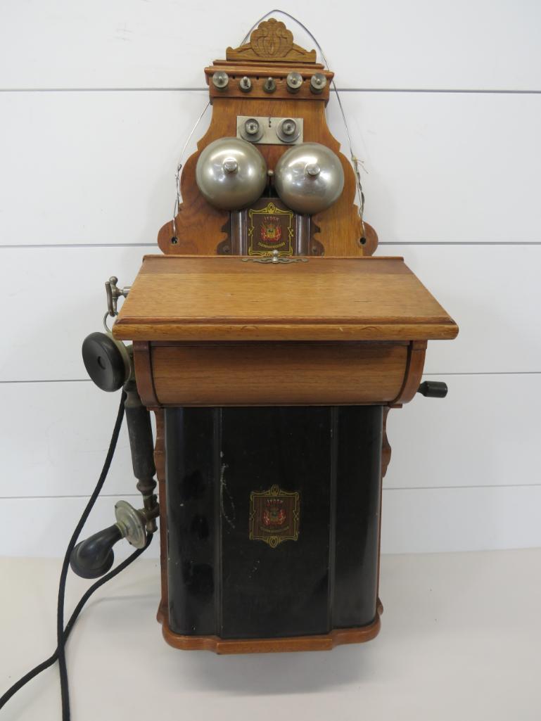 Antique Jydsk Danish Crank Wall Phone (1 of 14)