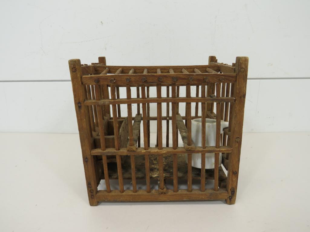 Vintage Coal Miners Canary Bird Cage (1 of 6)