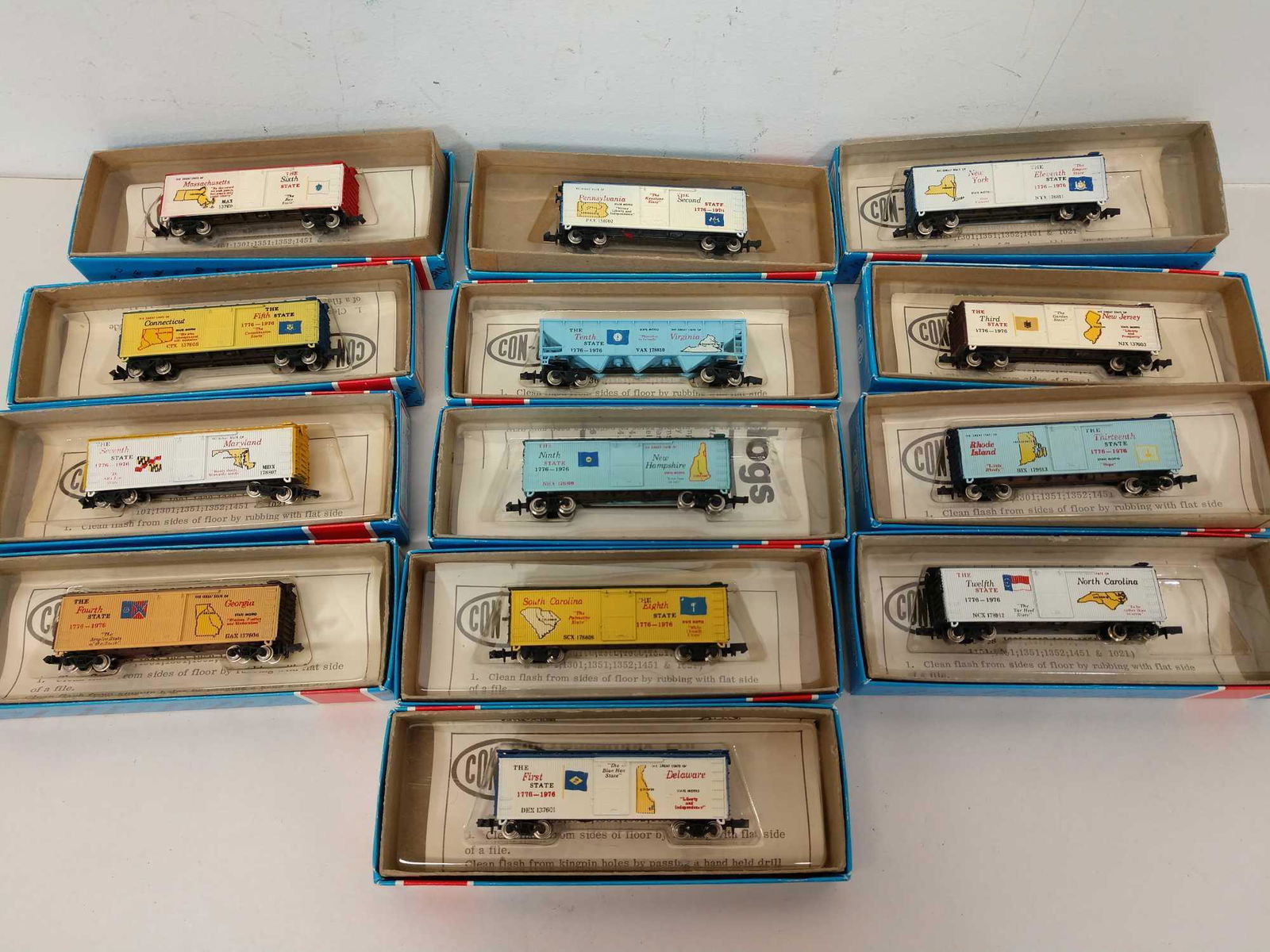 Con-Cor N Scale Collectors Cars -13 Original States (1 of 10)