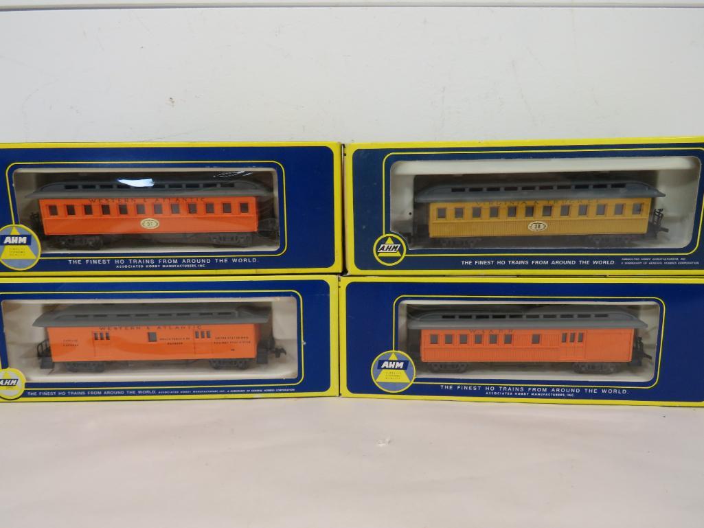 AHM HO Scale Assorted Old Time Passenger Cars (4) (1 of 9)