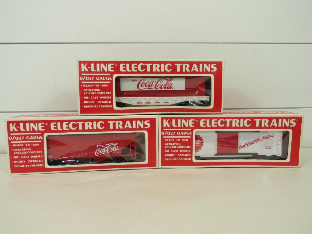 K-Line O/027 Gauge Electric Trains Coca-Cola Train Cars (1 of 5)