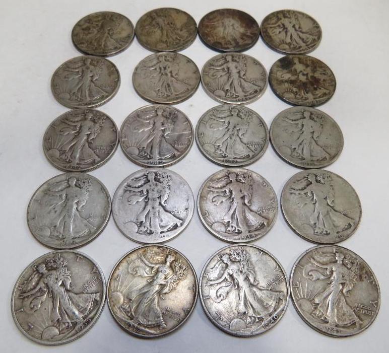 Walking Liberty Half Dollars (20) (1 of 16)