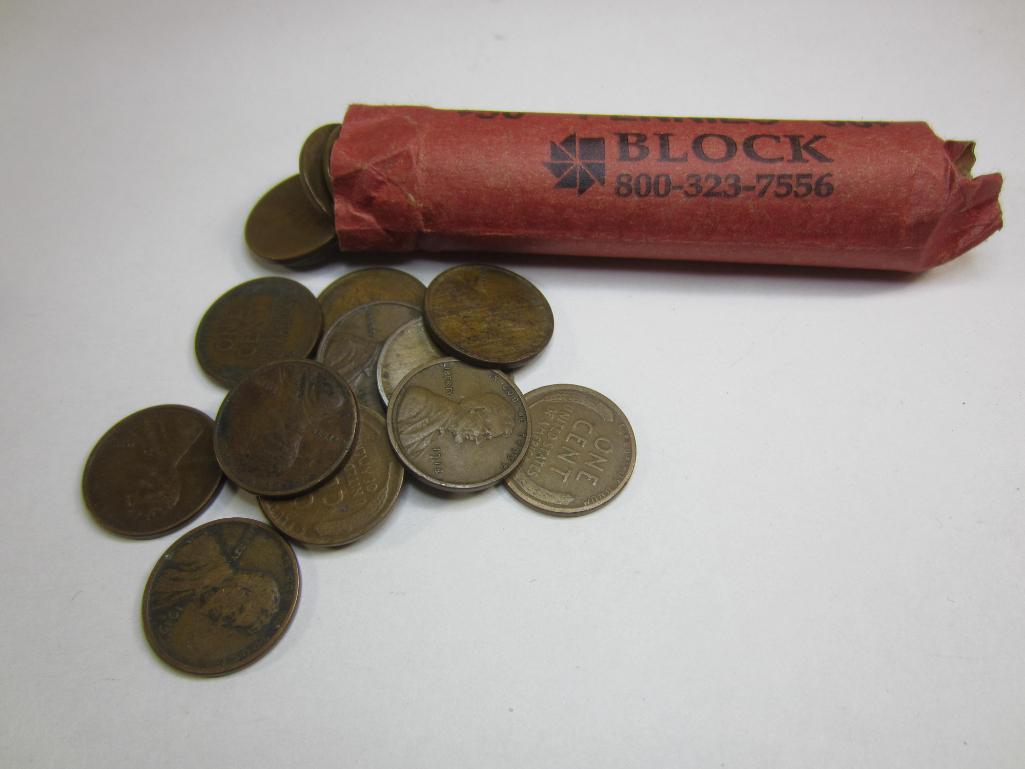 1909-1919 Roll of Wheat Pennies (1 of 2)