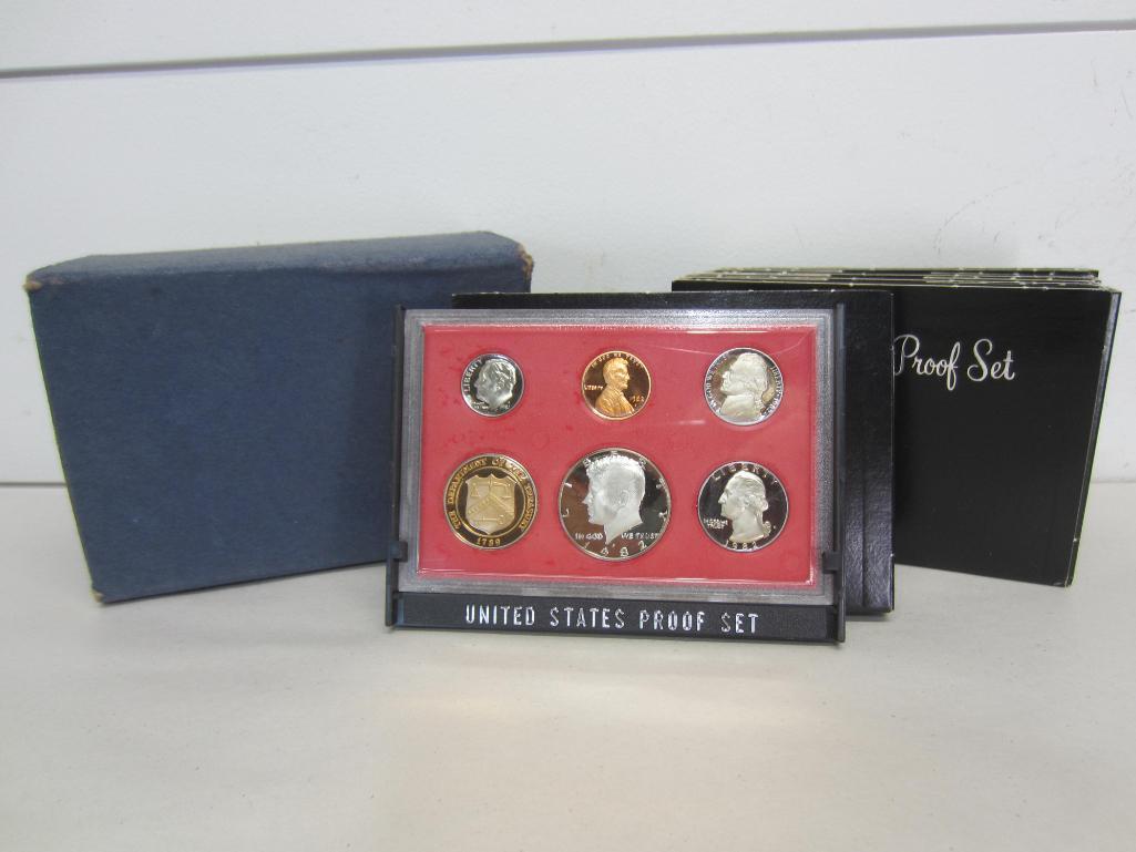 5 1982 Proof Sets (1 of 2)