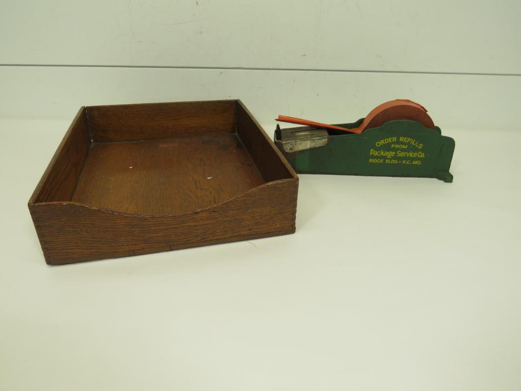 Weis Paper Tray & Cast Iron Tape Dispenser (1 of 14)
