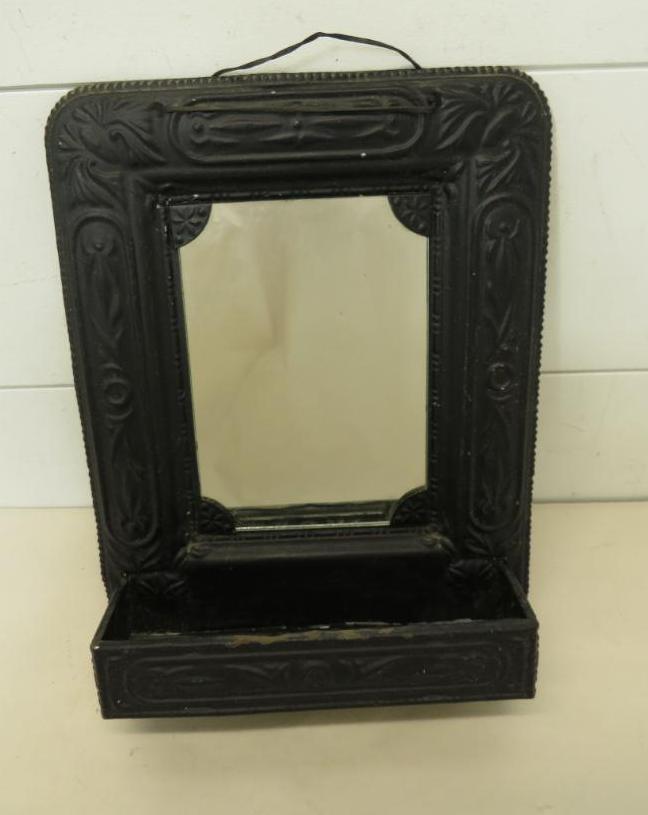 Early Tin Shaving Mirror (1 of 6)