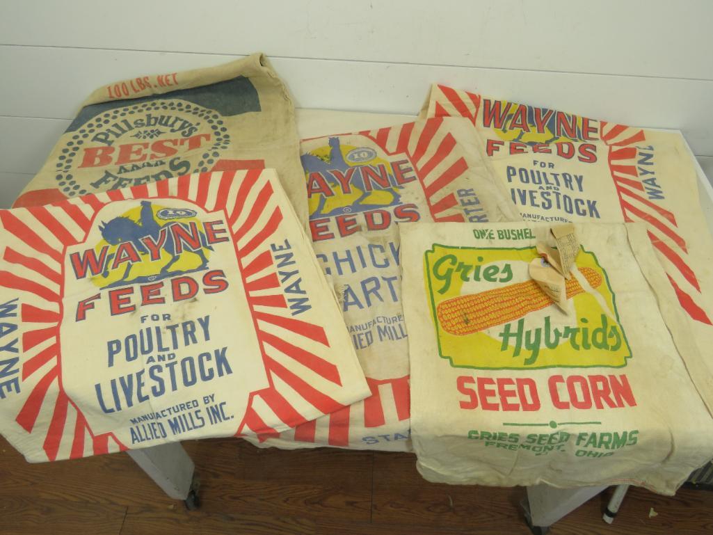 5 Feedsacks- Wayne Feeds, Gries Seed (1 of 13)
