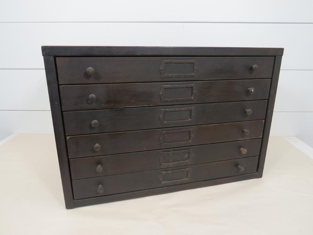 6 Drawer Watchmakers Metal Cabinet (1 of 9)