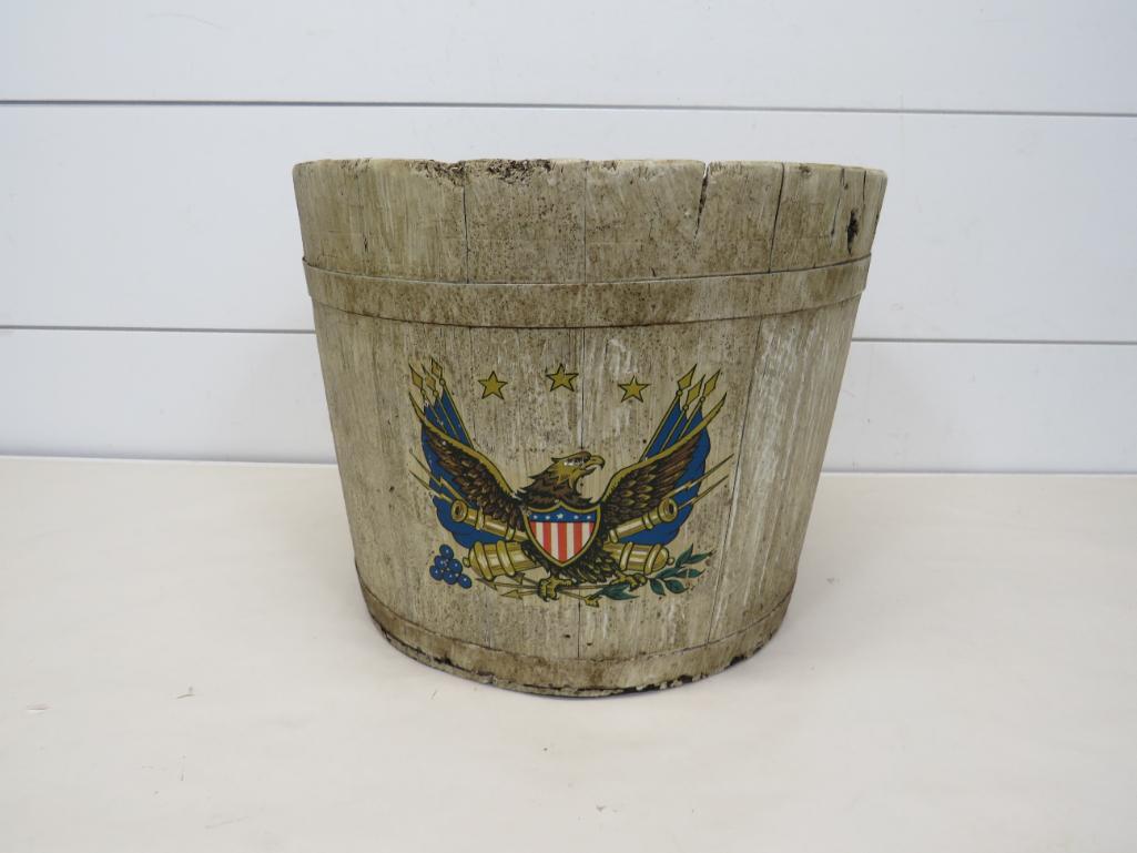 Primitive Wooden Stave Bucket (1 of 7)