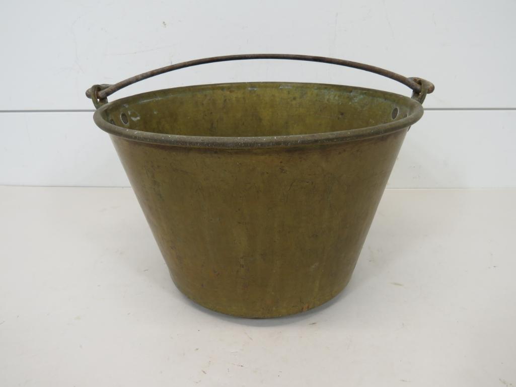 19th C H.W. Haydens Ansonia Brass Co. Pail (1 of 9)
