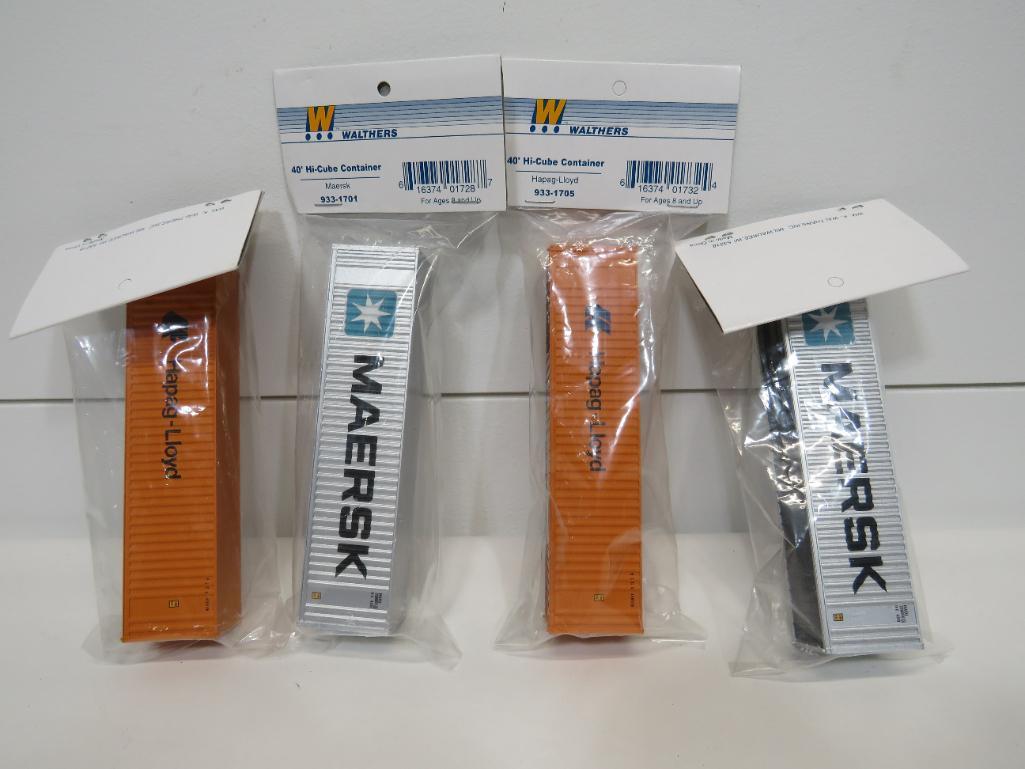 Walthers HO Scale 40' Hi-Cube Containers (4) (1 of 6)