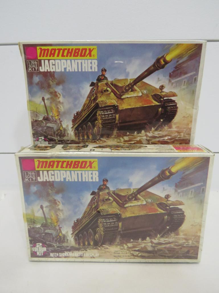 Matchbox PK-80 Jago Panther 1:76 Scale Kits (2): This item is shippable. We offer combined shipping in-house. Dimensions: 1:76 scale Factory sealed. Photos will serve to represent any other condition issues. Condition reports will be answered up