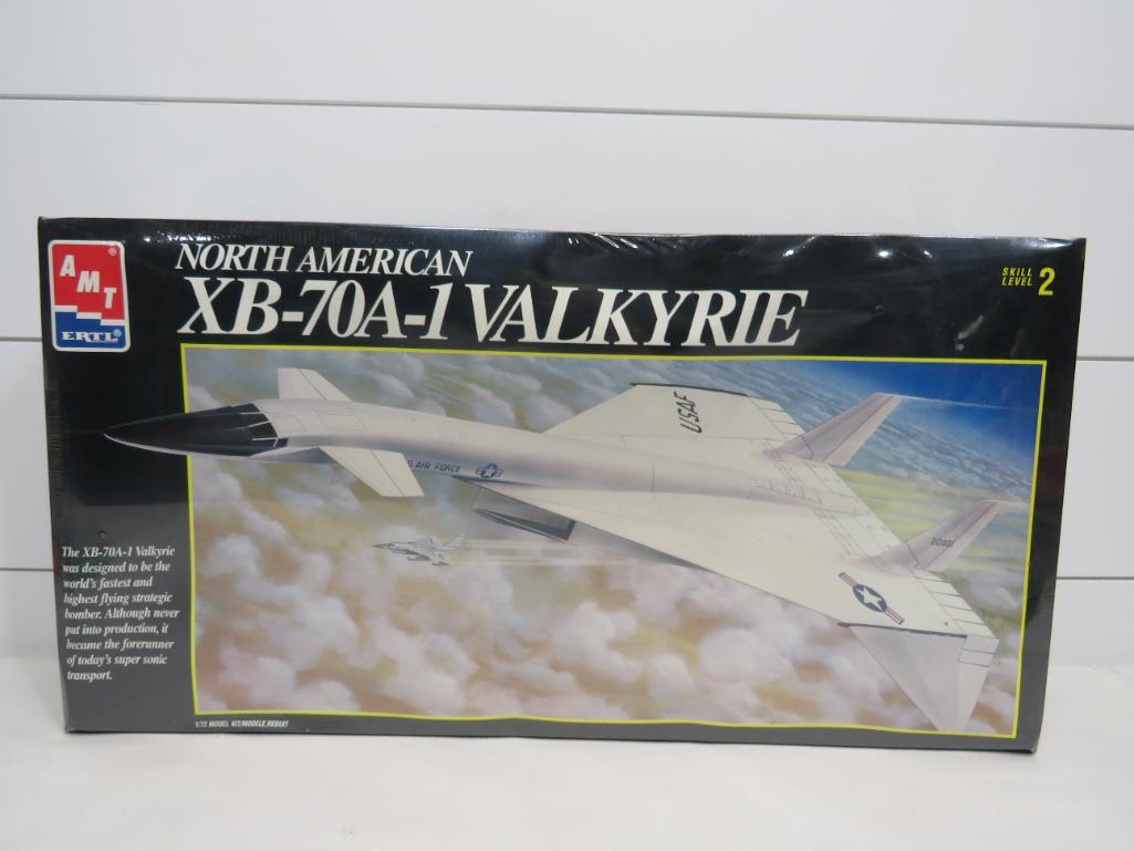 AMT North American XB-70A-1 Valkyrie Bomber 1:72 Scale: This item is shippable. We offer combined shipping in-house. Dimensions: 1:72 scale Factory sealed. Model #8907 Photos will serve to represent any other condition issues. Condition reports will be ans