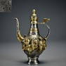 A Copper Alloy Gilt Figural Ewer