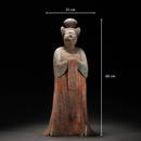 A Chinese Pottery Standing Lady