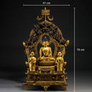 A Tibetan Bronze-gilt Figure of Shakyamuni