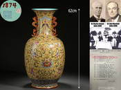 A Chinese Yellow Ground and Famille Rose Vase