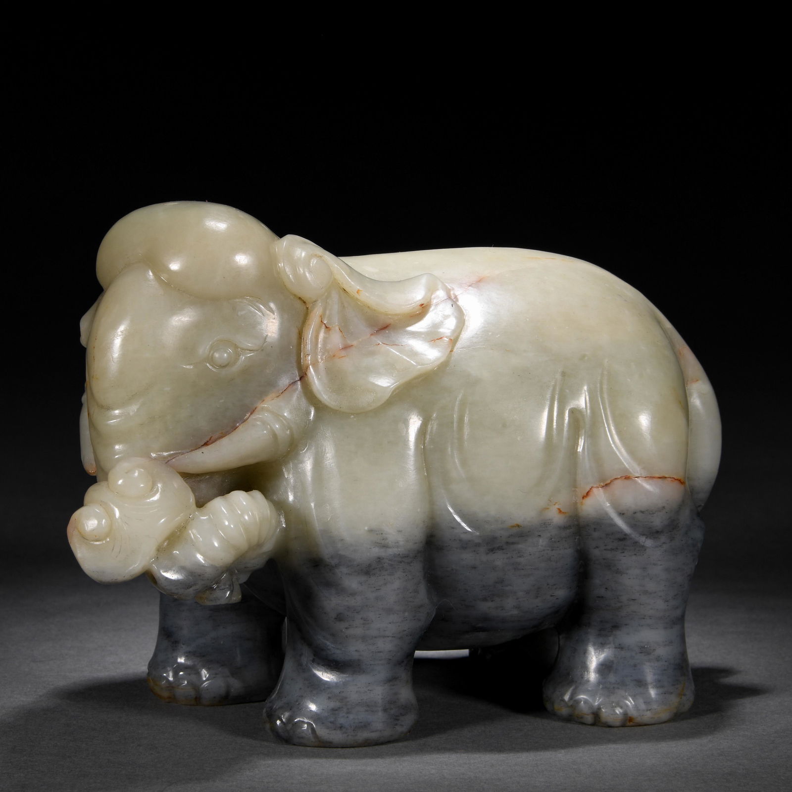 A Chinese Carved Jade Elephant Apr 02, 2023 Charlotte's Auctions in FL