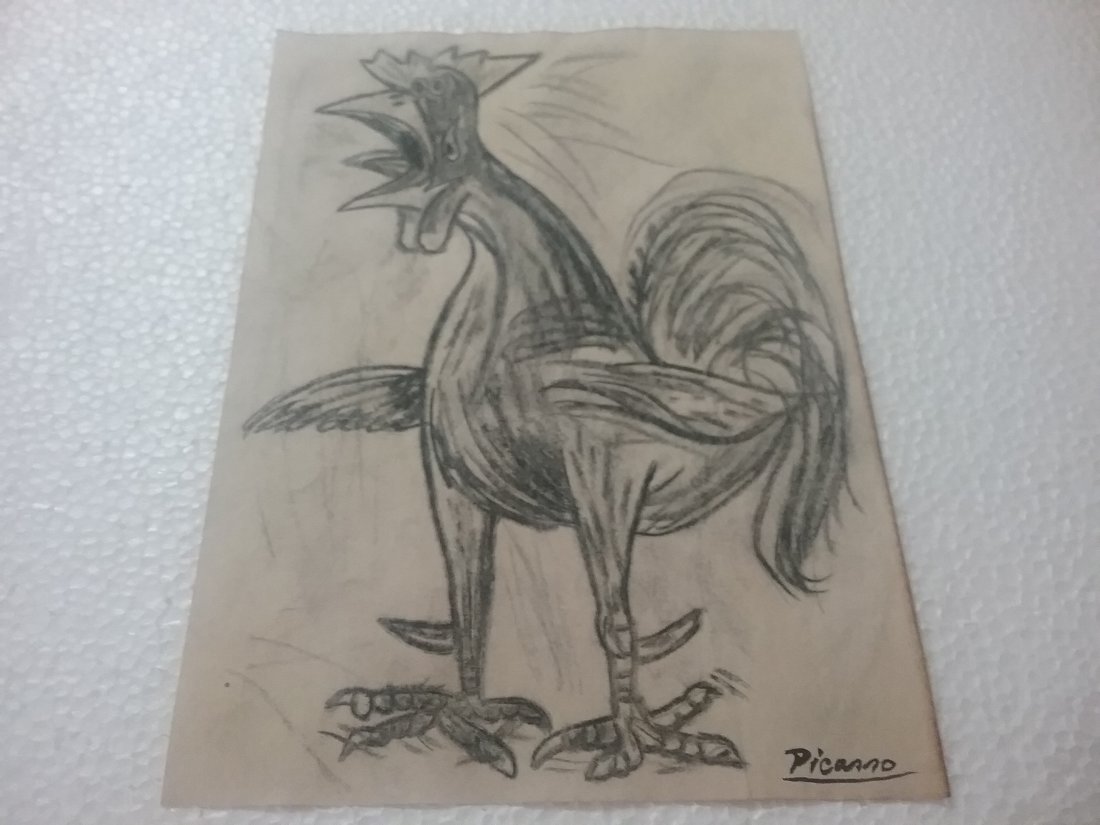 Pablo Picasso a pencil drawing on paper (1 of 4)