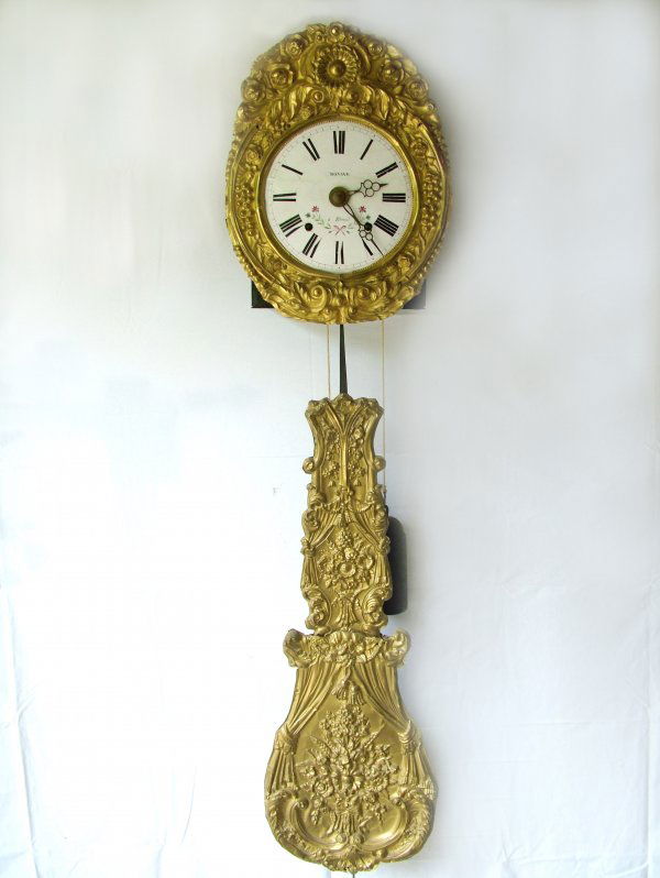 FRENCH MORBIER 2 WEIGHT REPEATER WALL CLOCK 8 DAY Jun 09, 2007