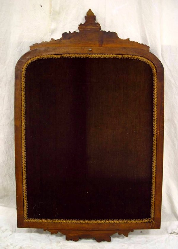 SCENIC NEEDLEPOINT IN ROSEWOOD CARVED FRAME 36" TAL - 2