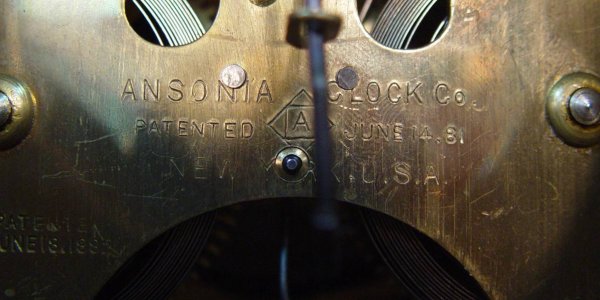 ANSONIA ROYAL BONN CHINA MANTEL CLOCK (LA VAGUE) 12 - 4