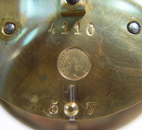 FRENCH BRASS CRYSTAL REGULATOR CLOCK WITH OPEN ESCA - 3
