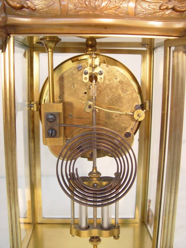 SETH THOMAS CRYSTAL REGULATOR 14" TALL 8 1/2" WIDE - 2