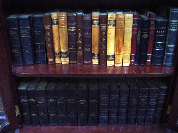 COLLECTION OF 62 LEATHER BOUND BOOKS
