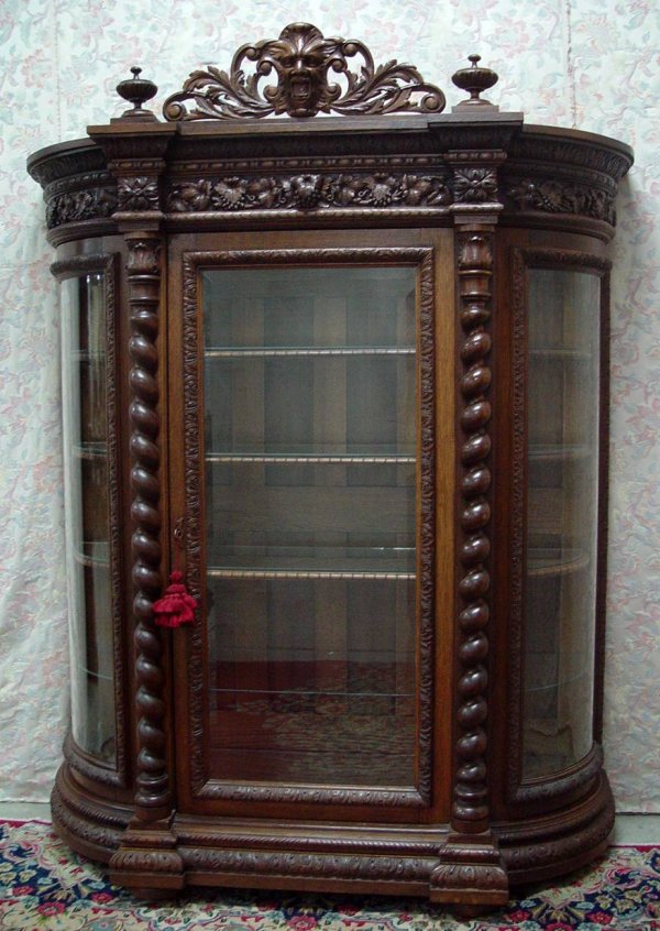 10 PIECE HEAVILY CARVED QUARTER SAWN OAK DINNING R - 2