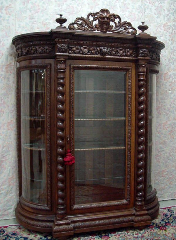 10 PIECE HEAVILY CARVED QUARTER SAWN OAK DINNING R - 3