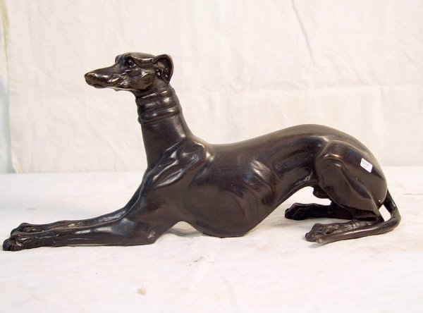 SMALL BRONZE WHIPPET 17" LONG 8" TALL