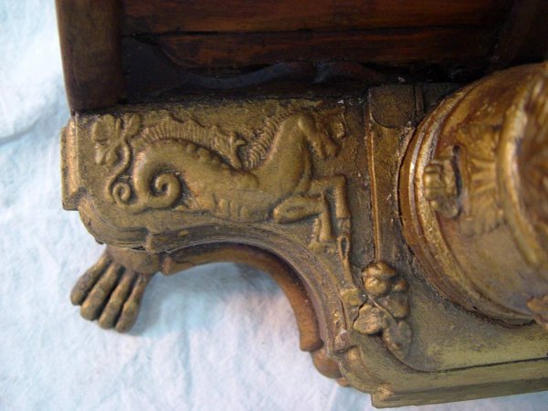 EARLY FLOOR MODEL HARP SIGNED A. CAMPIGLIA PHILADE - 2