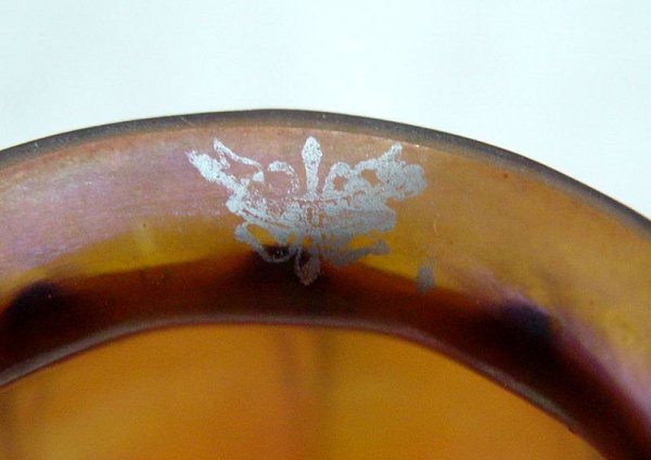 GOLD AURENE 2" FITTER SHADE SIGNED STEUBEN - 2