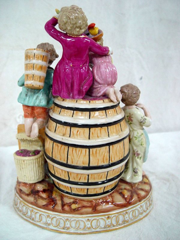 PORCELAIN GROUPING 11 1/2" TALL 8" WIDE 2" DEEP - 2