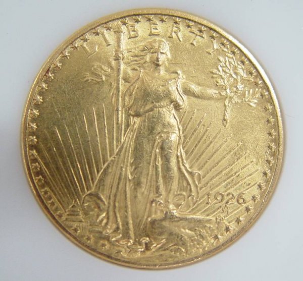 1926 US SAINT GAUDEN 20 DOLLAR GOLD COIN