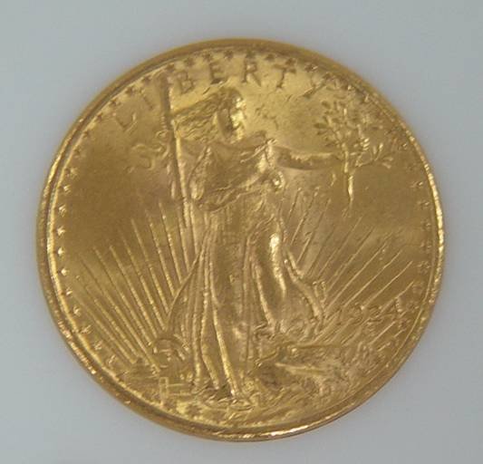 20 DOLLAR US SAINT GAUDEN GOLD COIN 1924