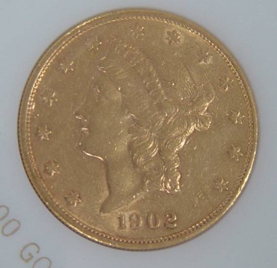 20 DOLLAR US LIBERTY HEAD GOLD COIN 1902