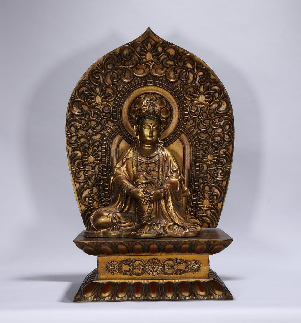 Bronze Gilt Seated Shakyamuni (1 of 8)