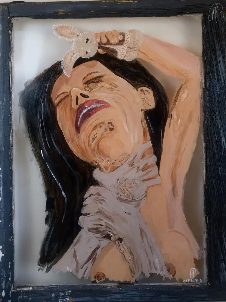 Pia Cabanela Acrylic  Painting "MENTAL SANDBUR" (1 of 1)