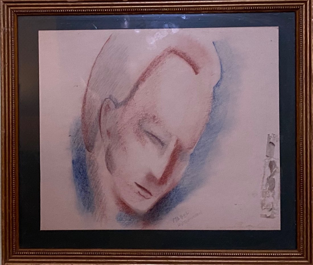 Mabel hutchinson: Mabel hutchinson Pastel Size 10"/12"