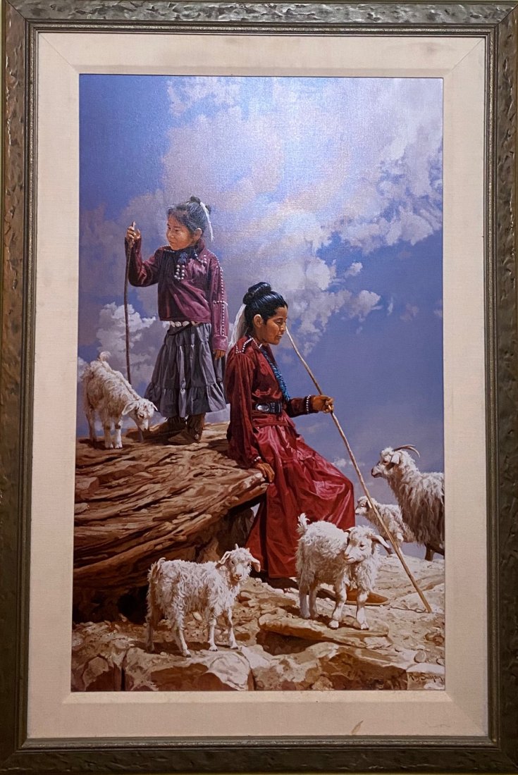 Ray Swanson: Ray Swansonf print on canvas published 1998 by Blackhawk edition S