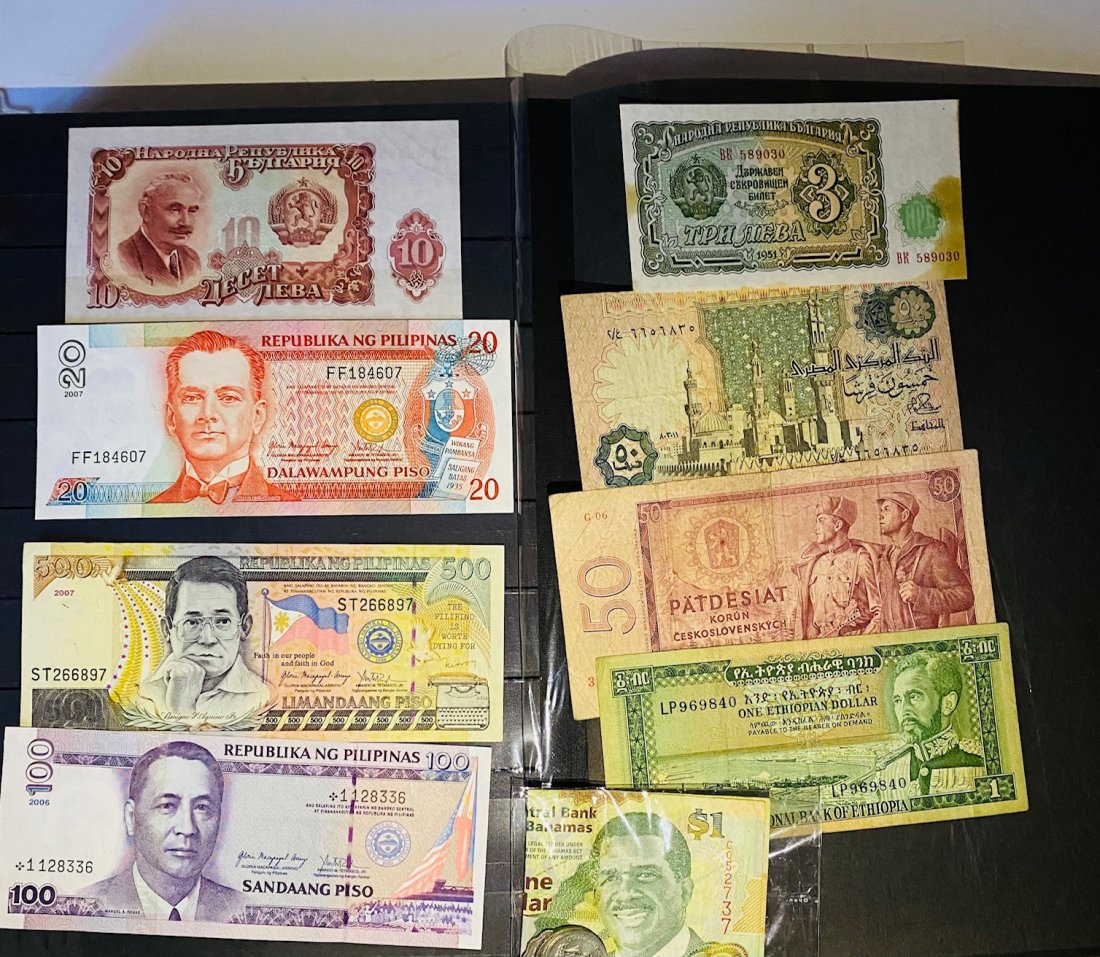 Collections Of World wide currency: A collection of many different countries currency before and after WWII